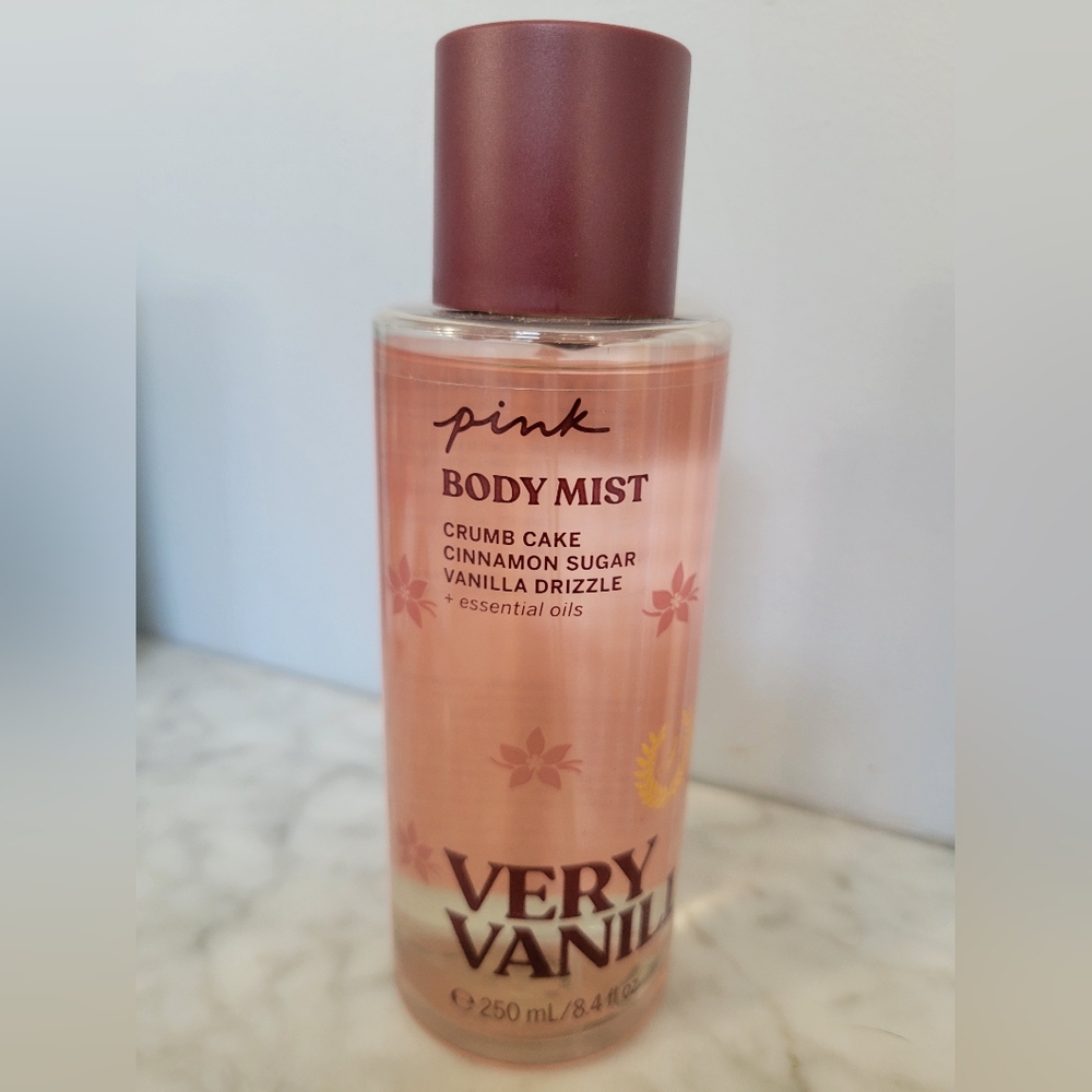 PINK Victoria's Secret Very Vanilla Body Mist - Pink and Brown